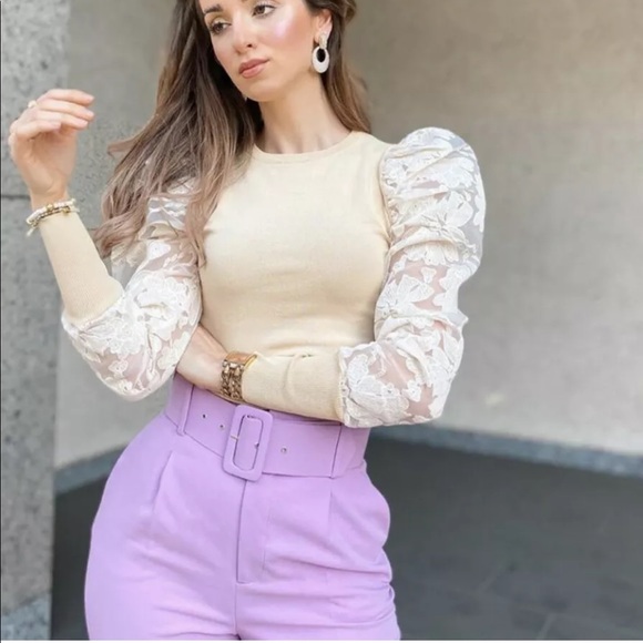 Zara high waisted belted pants - Picture 12 of 14